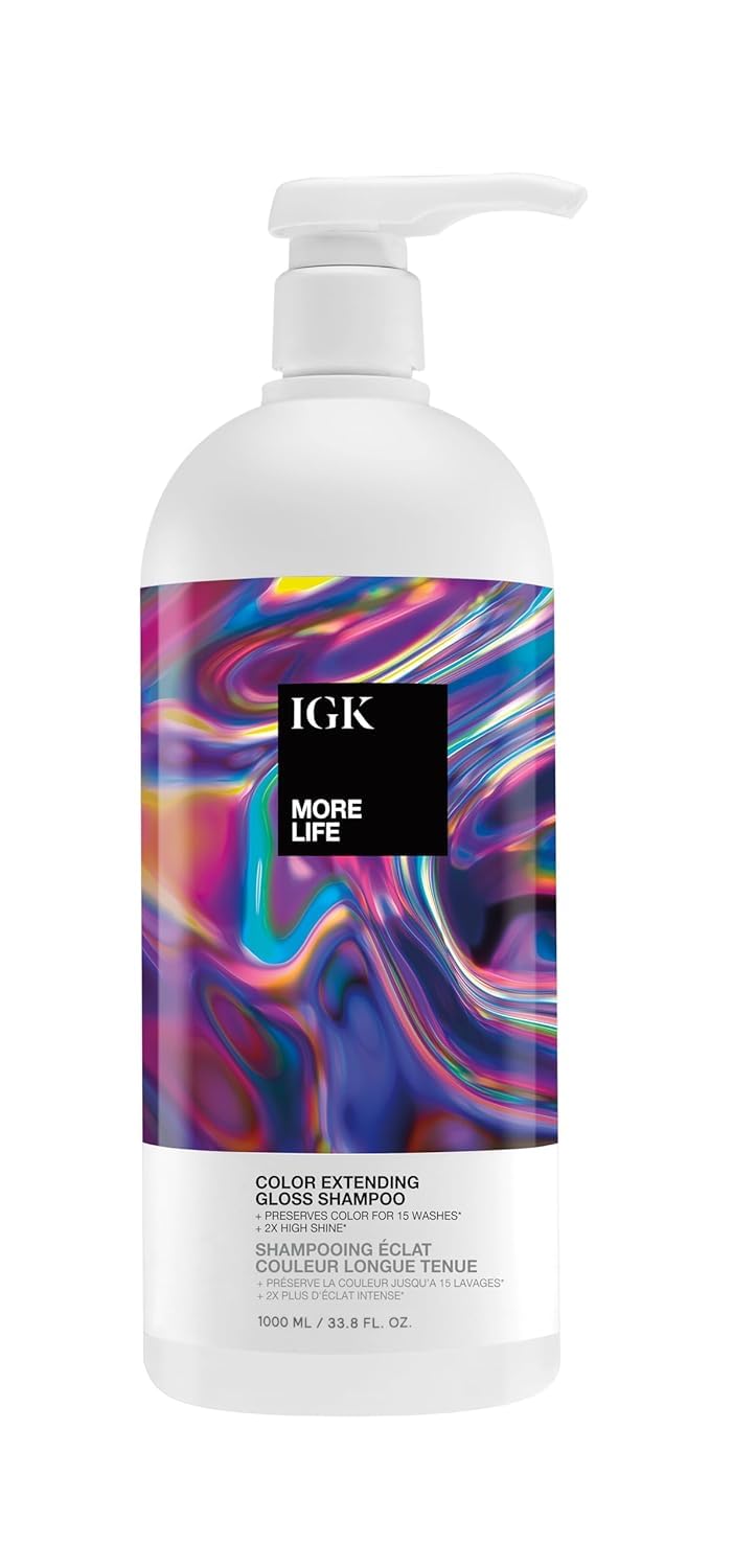 IGK More Life Color Extending Gloss Shampoo 236 ml / 8 oz