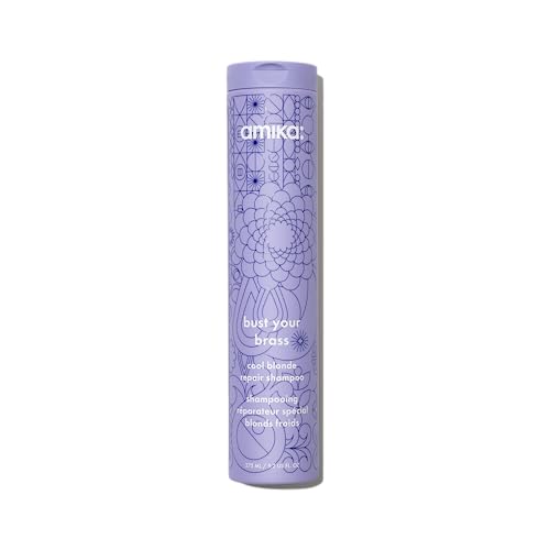 Amika bust your brass cool blonde repair shampoo