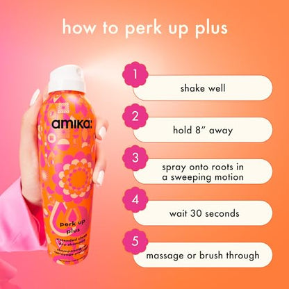 amika perk up plus extended clean dry shampoo