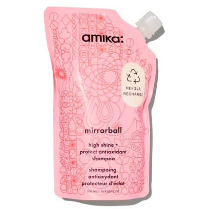 amika mirrorball high shine + protect antioxidant shampoo