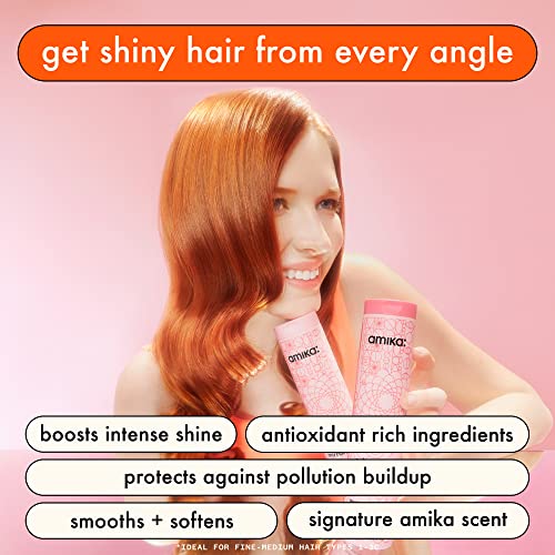 amika mirrorball high shine + protect antioxidant shampoo