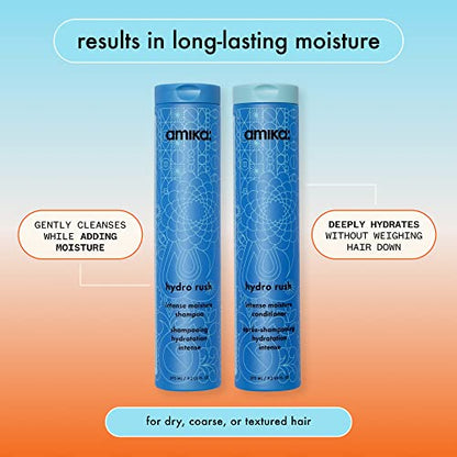 Amika hydro rush intense moisture conditioner with hyaluronic acid