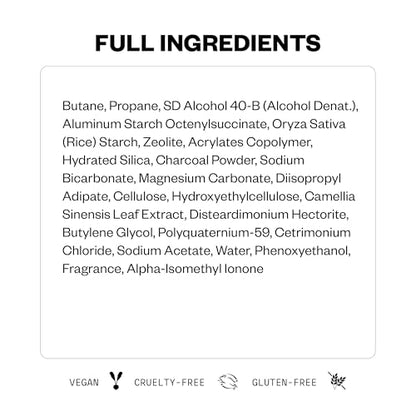 IGK FIRST CLASS Charcoal Detox Dry Shampoo | Volume + Soothes Scalp + Balance Oil | Vegan + Cruelty Free |