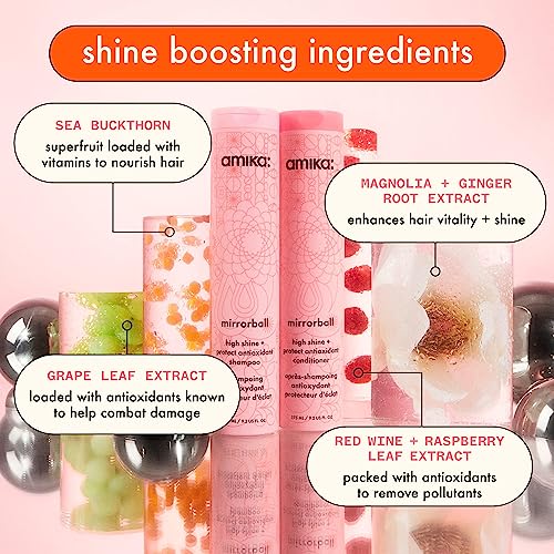 amika mirrorball high shine + protect antioxidant shampoo