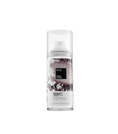 IGK FIRST CLASS Charcoal Detox Dry Shampoo | Volume + Soothes Scalp + Balance Oil | Vegan + Cruelty Free |
