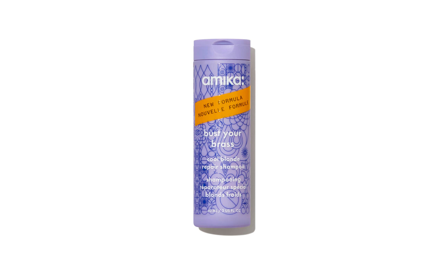 Amika bust your brass cool blonde repair shampoo