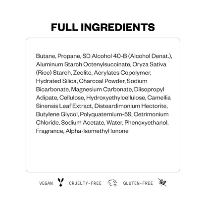 IGK FIRST CLASS Charcoal Detox Dry Shampoo | Volume + Soothes Scalp + Balance Oil | Vegan + Cruelty Free |