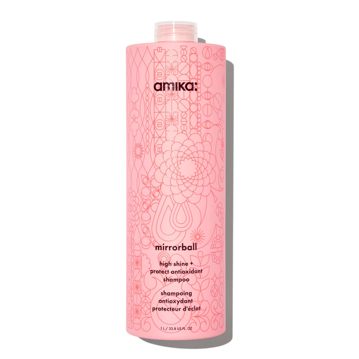 amika mirrorball high shine + protect antioxidant shampoo